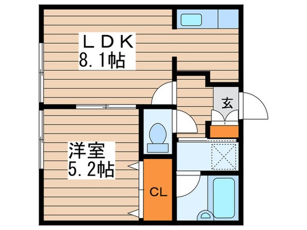 ハウス西岡の物件間取画像